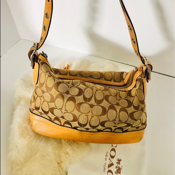 Coach Bags Coach 9363 Signature C Shoulder Leather Trim Poshmark
